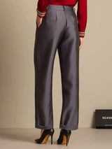 [Grijs] SilkSilky-NL 32Momme Zijde Womens Pants 002