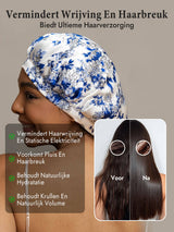 [Blauw Wit Porselein] SilkSilky-NL Slaapmutsen 004