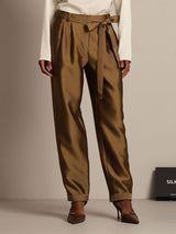 [Brons] SilkSilky-NL 32Momme Zijde Womens Pants 007