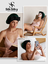 [Donkergroen] SilkSilky-NL Slaapmutsen 005
