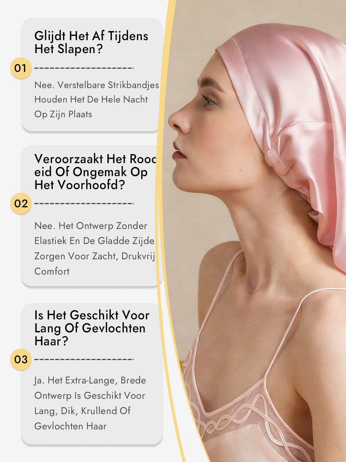 [Lichtroze] SilkSilky-NL Slaapmutsen 008