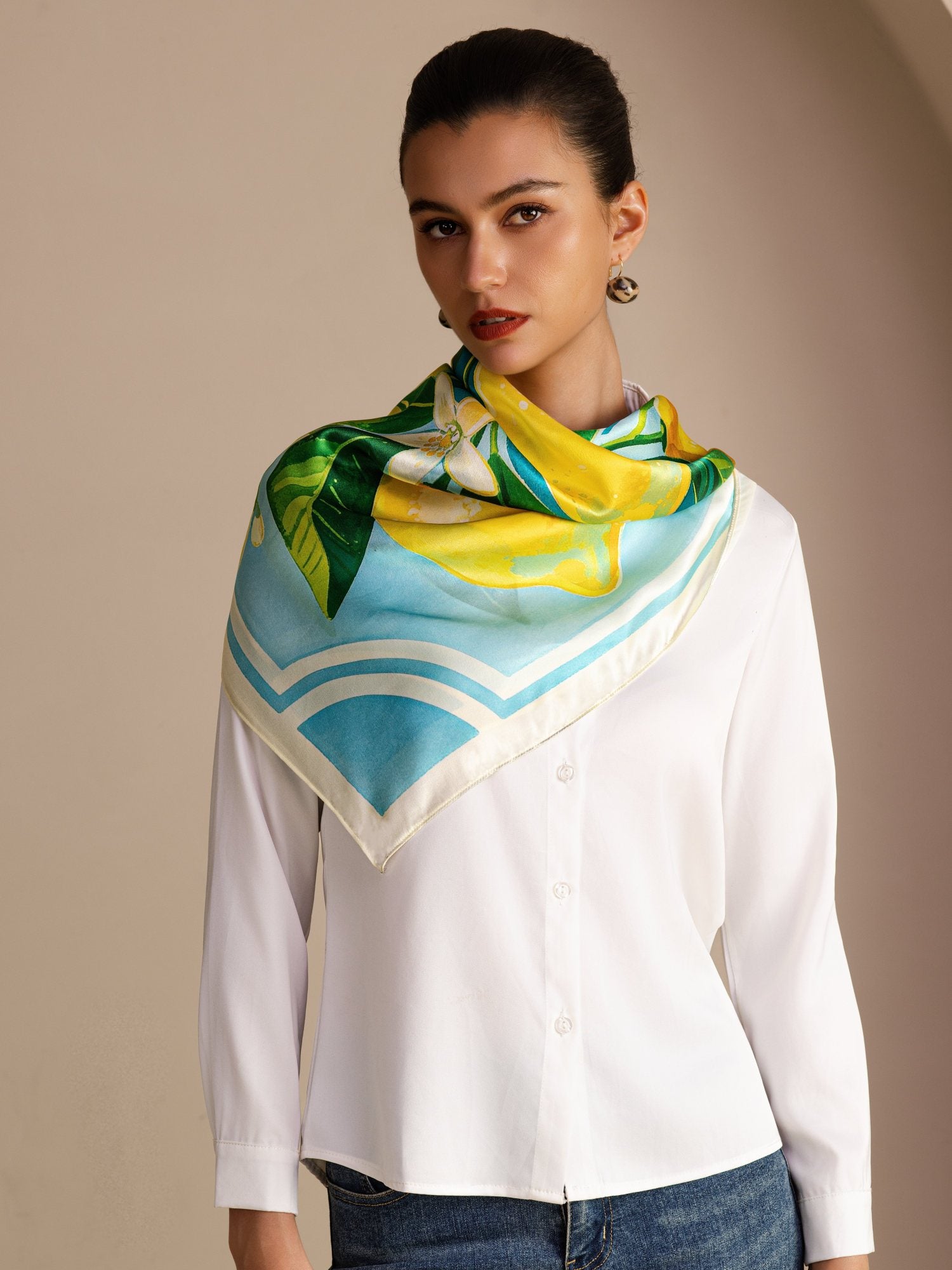 [Blauwe Citroen] SilkSilky-NL Scarf 002