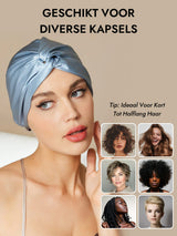 [Staal Blauw] SilkSilky-NL Slaapmutsen 007