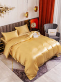 SilkSilky NL 19Momme Pure Silk Bedding Set Champagne 003