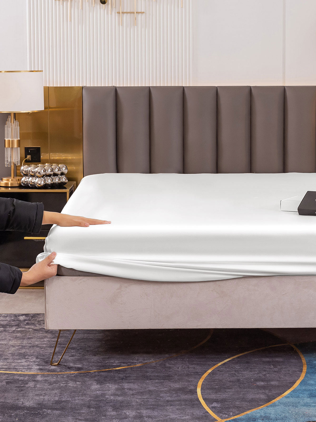 19Momme Moerbei Zijde Naadloze Hoeslaken