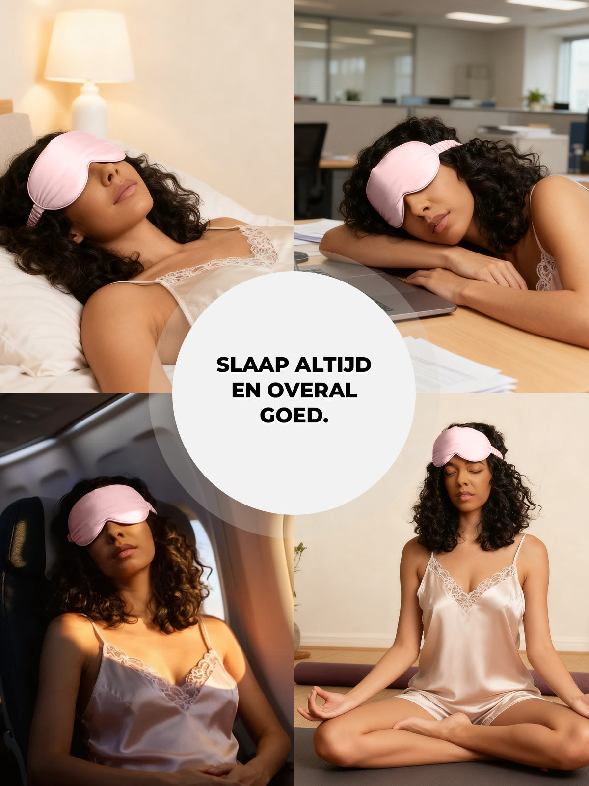 [Roze] SilkSilky-NL Zijde Eye Mask 007