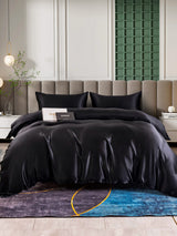 [Zwart] SilkSilky-NL 25Momme Bedding Set 001