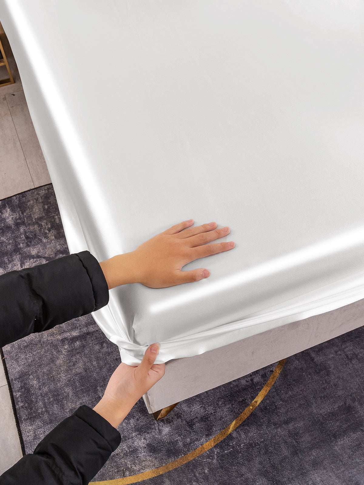 19Momme Moerbei Zijde Naadloze Hoeslaken