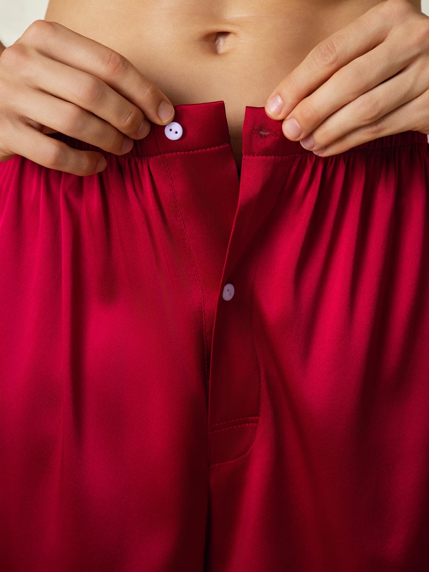 [Wijn] SilkSilky-NL Zijde Mens Sleep Bottoms 007