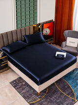 [Donkerblauw] SilkSilky-NL 25Momme Bedding Set 001