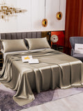 SilkSilky NL 19Momme Pure Silk Bedding Set Khaki 003