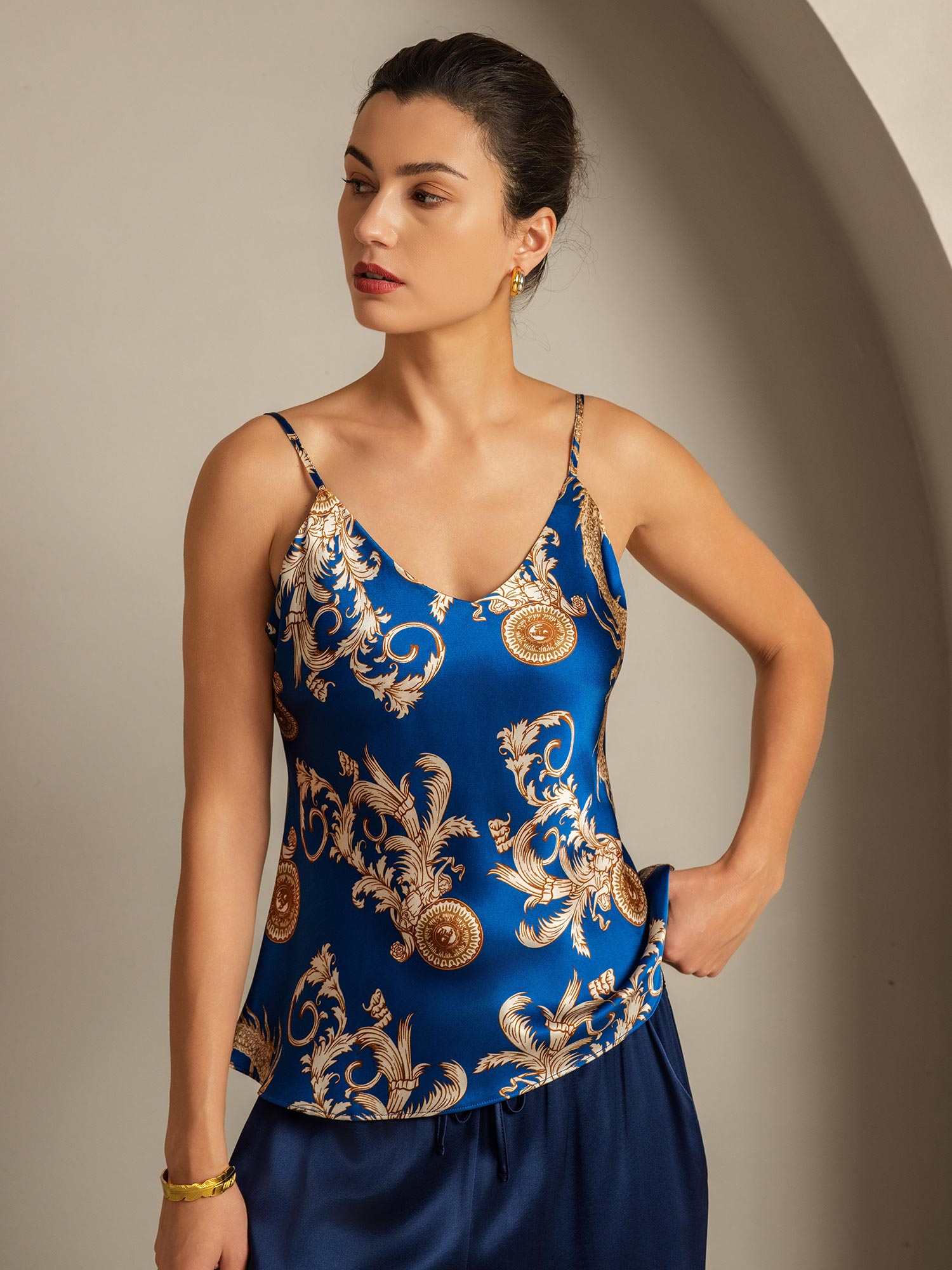 [Navy Draak] SilkSilky-NL Camisoles 001