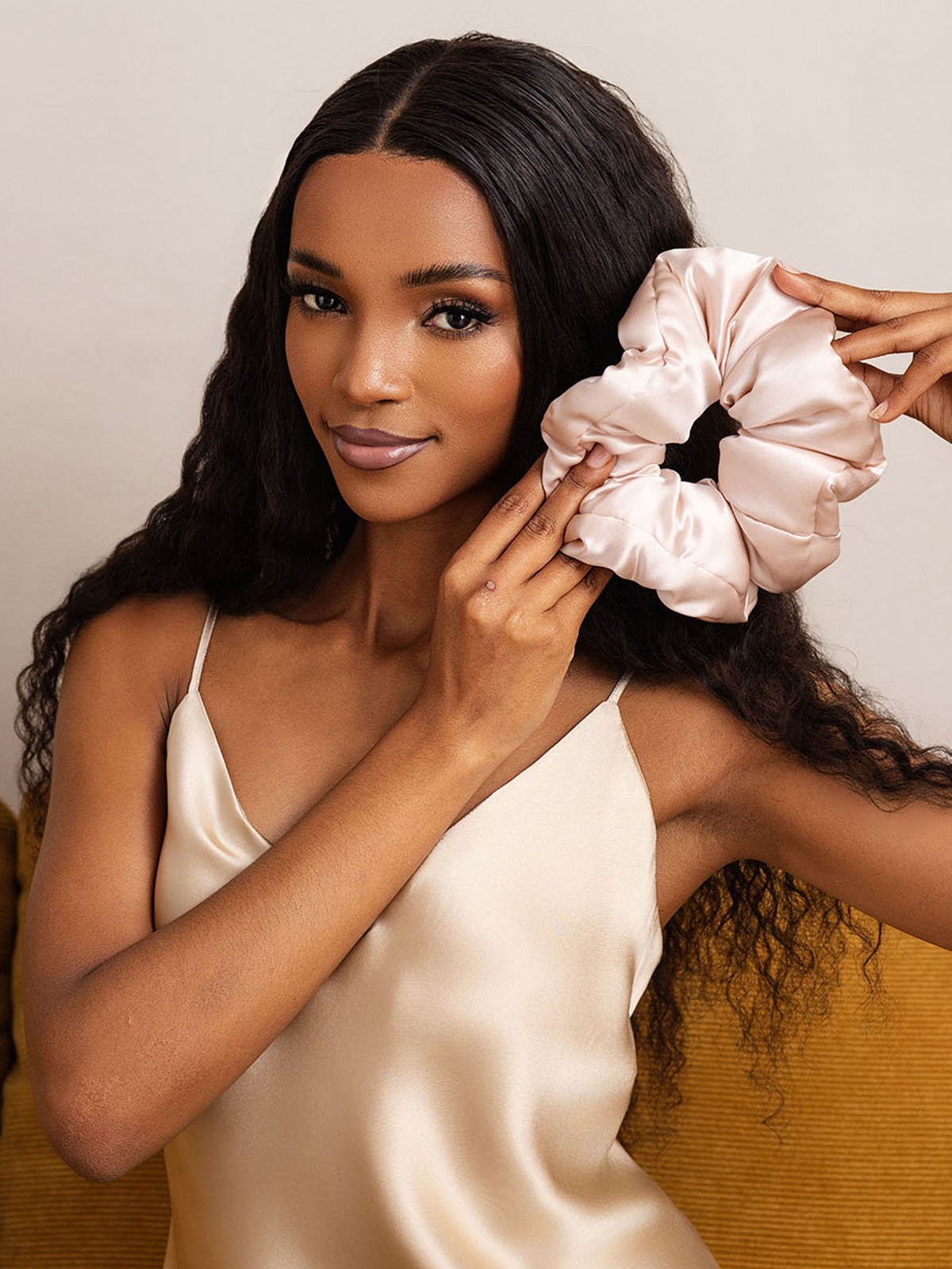 [Roze] SilkSilky-NL Zijde Scrunchie 003