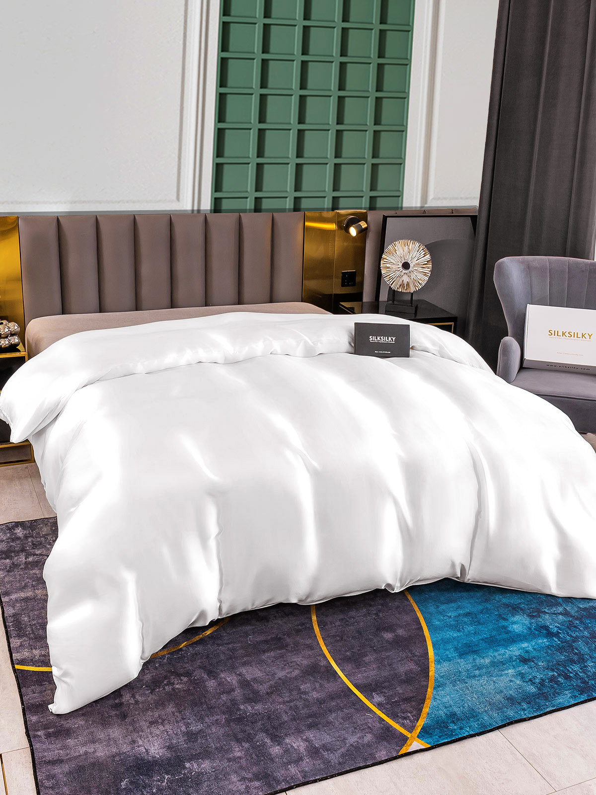 [Wit] SilkSilky-NL 25Momme Duvet Cover 002