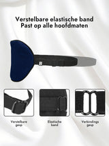[Donkerblauw] SilkSilky-NL Oogmasker 004