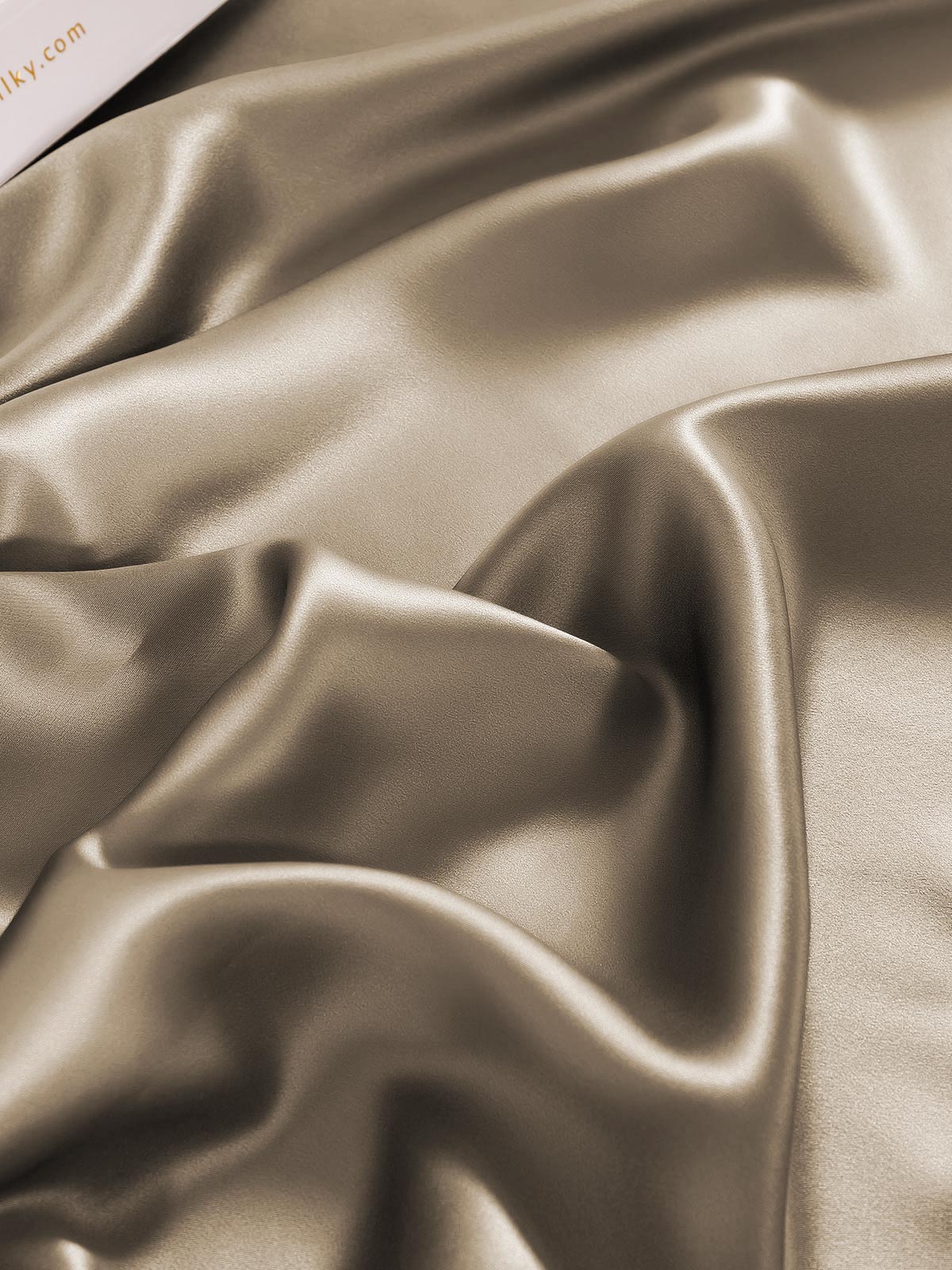 SilkSilky NL 19Momme Pure Silk Sheet Khaki 006