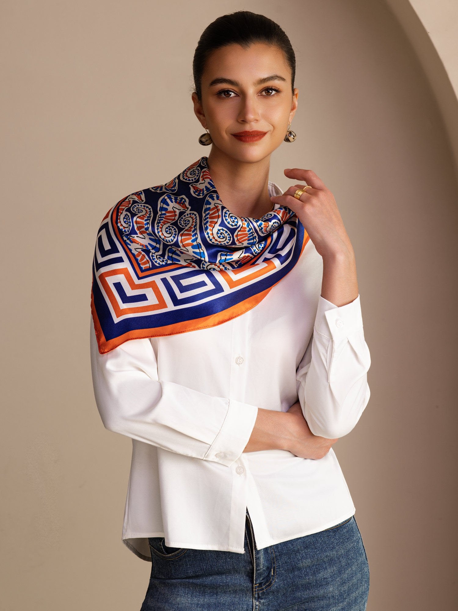 [Marine Zeepaardje] SilkSilky-NL Scarf 002