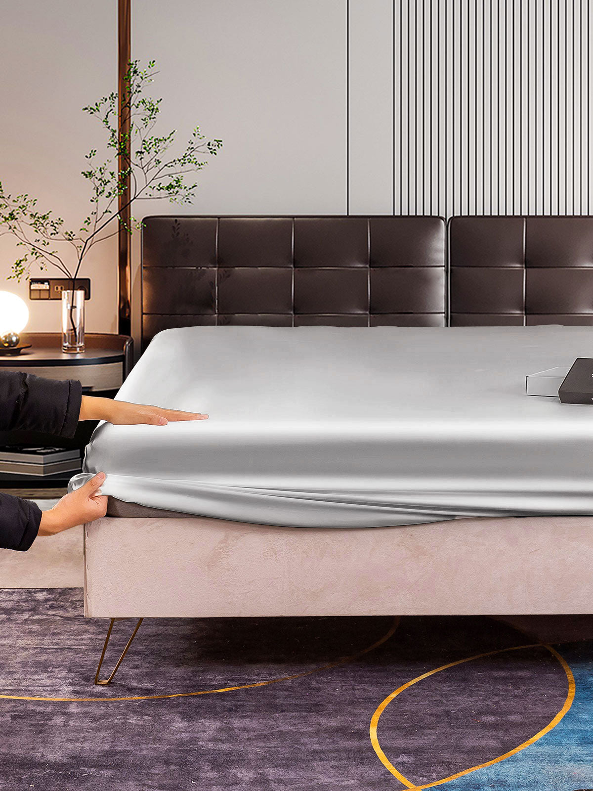 19Momme Moerbei Zijde Naadloze Hoeslaken