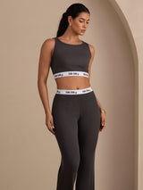 [Grijs] SilkSilky-NL Sleeveless Crew Neck Women's Outfit Sets 003