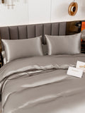 SilkSilky NL 19Momme Pure Silk Bedding Set Grijs 004