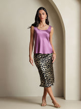[Donkerpaars] SilkSilky-NL Sleeveless Cami-Top 008