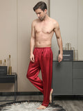 SilkSilky NL Pure Silk Mens Sleep Bottoms Rode 005