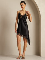 [Zwart] SilkSilky-NL Zijde Dress 003