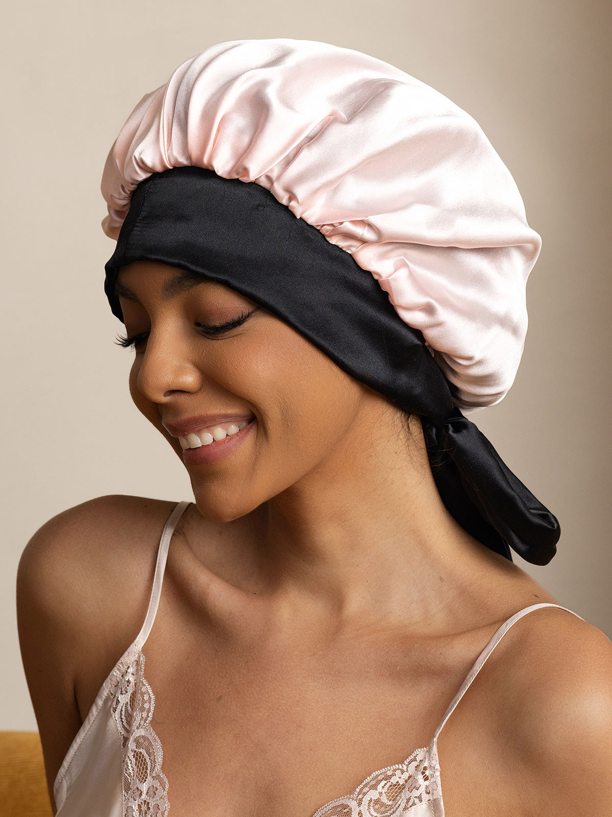 SilkSilky-NL Sleep Cap Roze 001