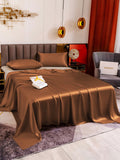 SilkSilky NL 19Momme Pure Silk Bedding Set Koffie 004