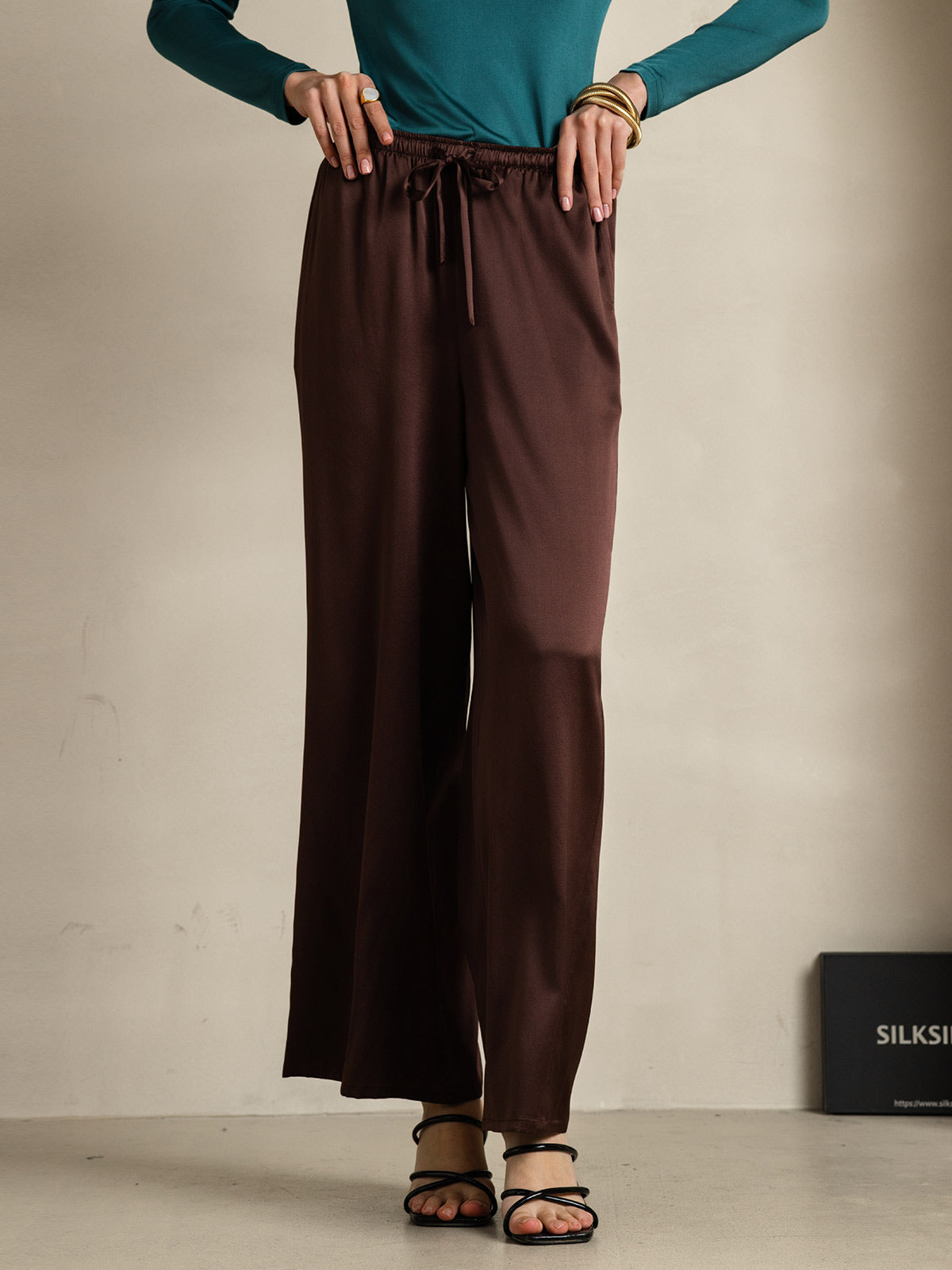 [Koffie] SilkSilky-NL Womens Pants 001