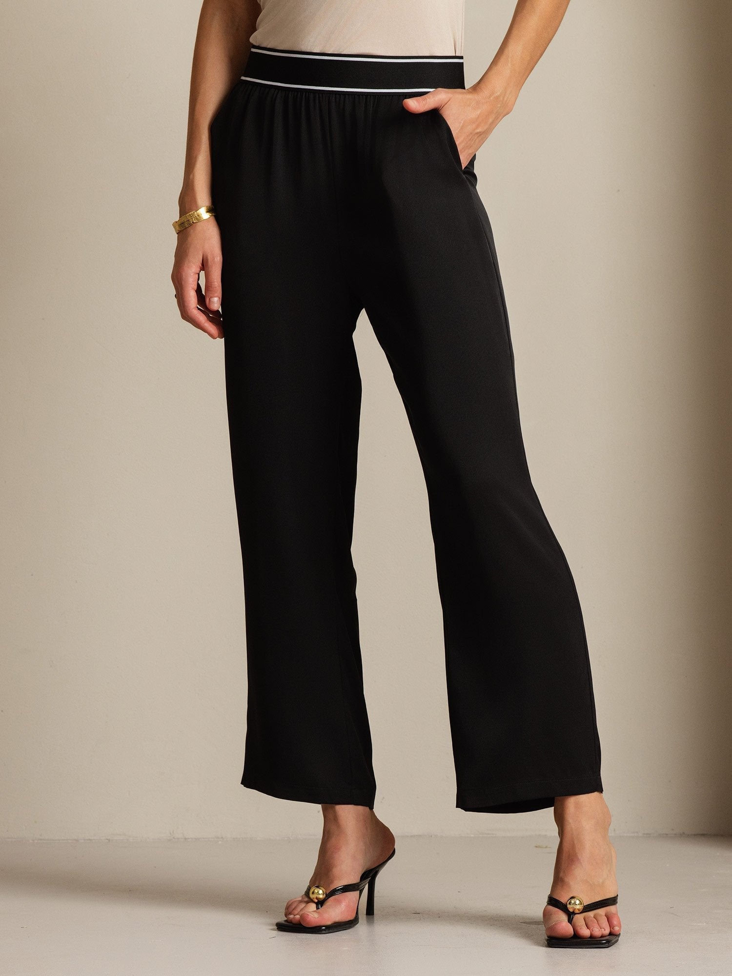 [Zwart] SilkSilky-NL 22Momme Zijde Womens Pants 008
