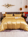 SilkSilky NL 19Momme Pure Silk Bedding Set Champagne 005