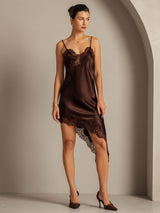 [Bruin] SilkSilky-NL Zijde Dress 006
