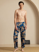 [Navy Draak] SilkSilky-NL Mens Sleep Bottoms 006