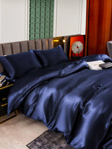 [Donkerblauw] SilkSilky-NL 25Momme Bedding Set 006