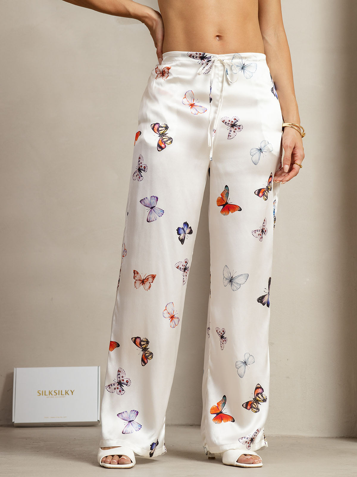 [Witte Vlinder] SilkSilky-NL 19Momme Zijde Womens Pants 003