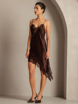 [Bruin] SilkSilky-NL Zijde Dress 008