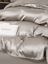 [Grijs] SilkSilky-NL 22Momme Duvet Covers 003