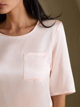 [Roze] SilkSilky-NL Half Sleeve Dames T-Shirt 004