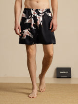 [Zwart] SilkSilky-NL 19Momme Mens Sleep Bottoms 003