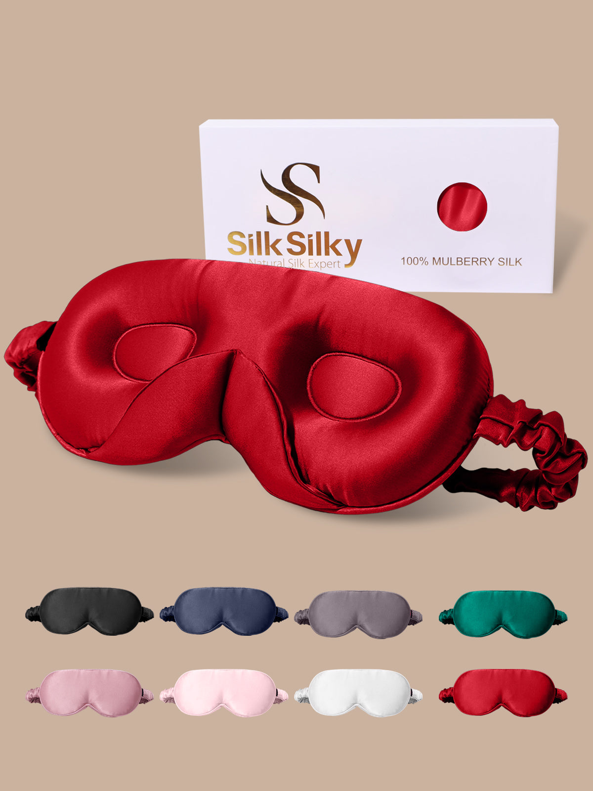 [Wijn] SilkSilky-NL Zijde Eye Mask 001