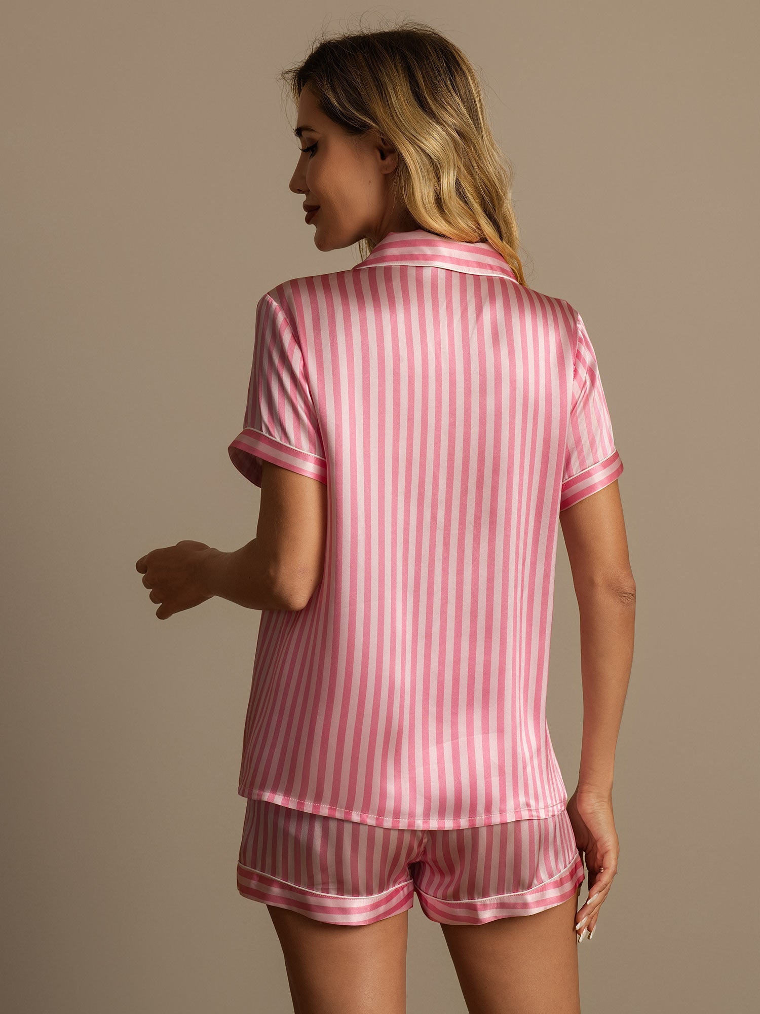[Roze] SilkSilky-NL Womens Pajamas 002,