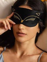 [Zwart] SilkSilky-NL Zijde Eye Mask 001