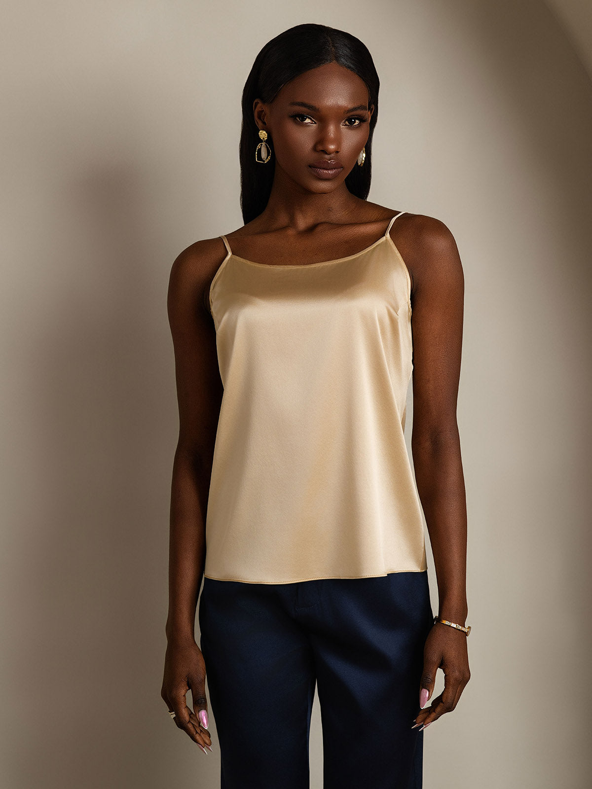 [Champagne] SilkSilky-NL 19Momme Zijde Camisoles 003