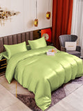 SilkSilky NL 19Momme Pure Silk Bedding Set Mintgroen 001