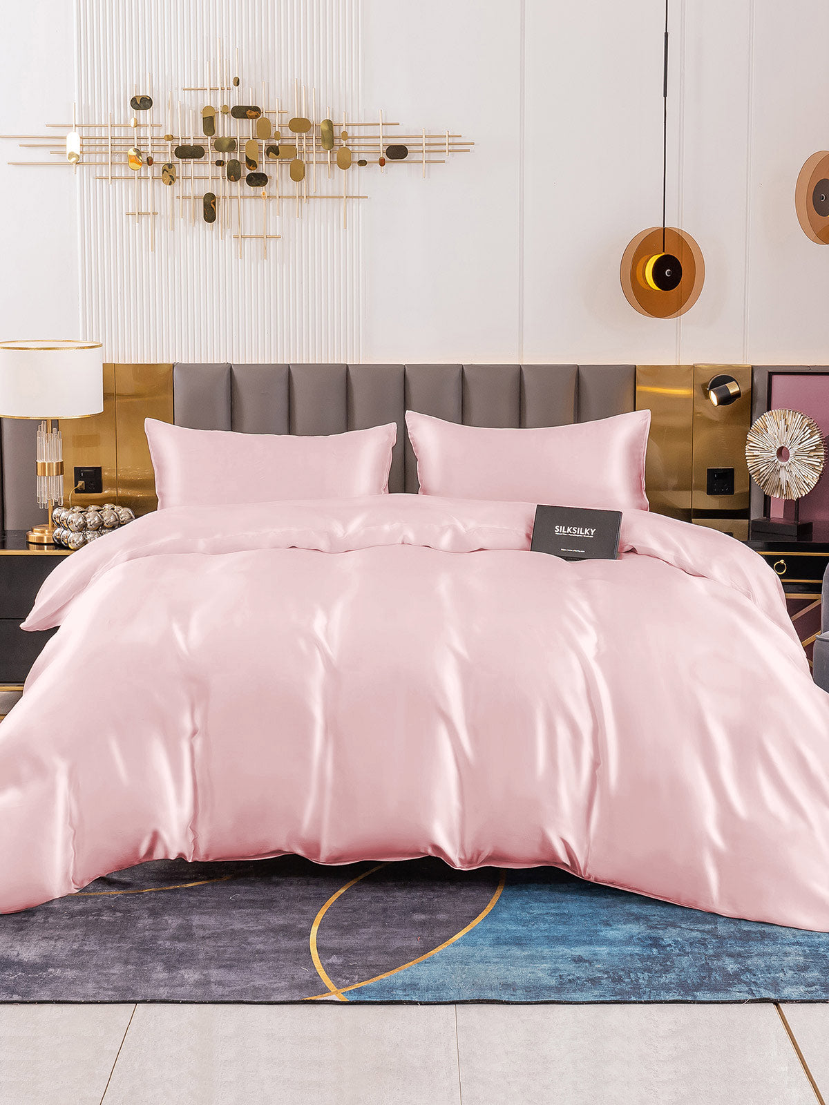 SilkSilky NL 19Momme Pure Silk Bedding Set Roze 002