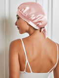 SilkSilky NL Pure Silk Sleep Cap Roze 005