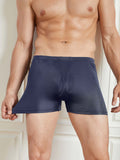 SilkSilky NL Zijde Gebreid Mens Underwear Donkerblauw 004