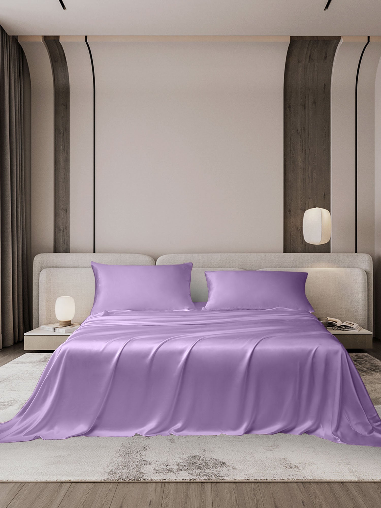 [Lavendel] SilkSilky-NL 19Momme Bedding Set 001