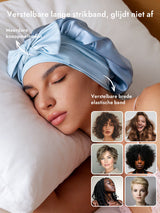 [Hemelsblauw] SilkSilky-NL Slaapmutsen 004